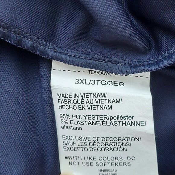 NWT Under Armour Men's 3XL Performance Corp Polo Shirt Navy Blue  4-Way Stretch - Picture 8 of 9